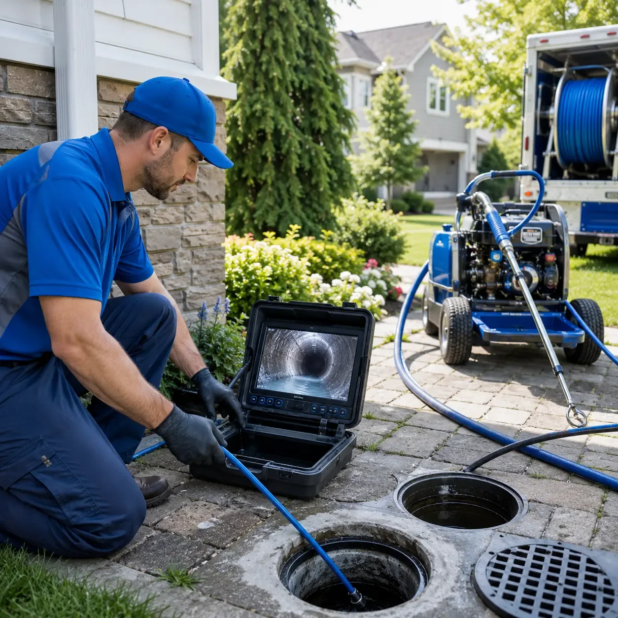 Outdoor drain cleaning professionals serving Camp Hill, AL
